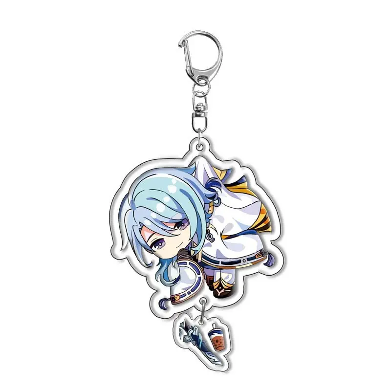 Genshin Impact Raiden Shogun Yae Miko Nahida Keychain Cute Cartoon Acrylic Bag Keyring Trendy Anime Gift