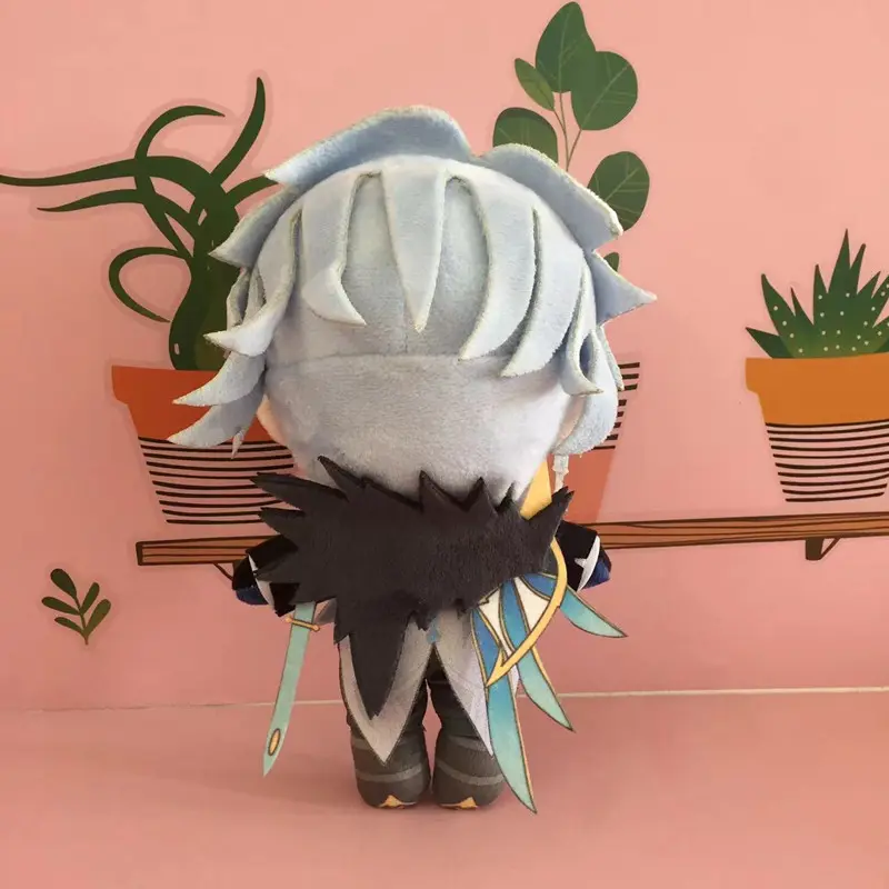 Genshin Impact The Doctor II Dottore Cute Plush Toys 20cm Cartoon Cosplay Stuffed Pillow Kids Birthday Gift