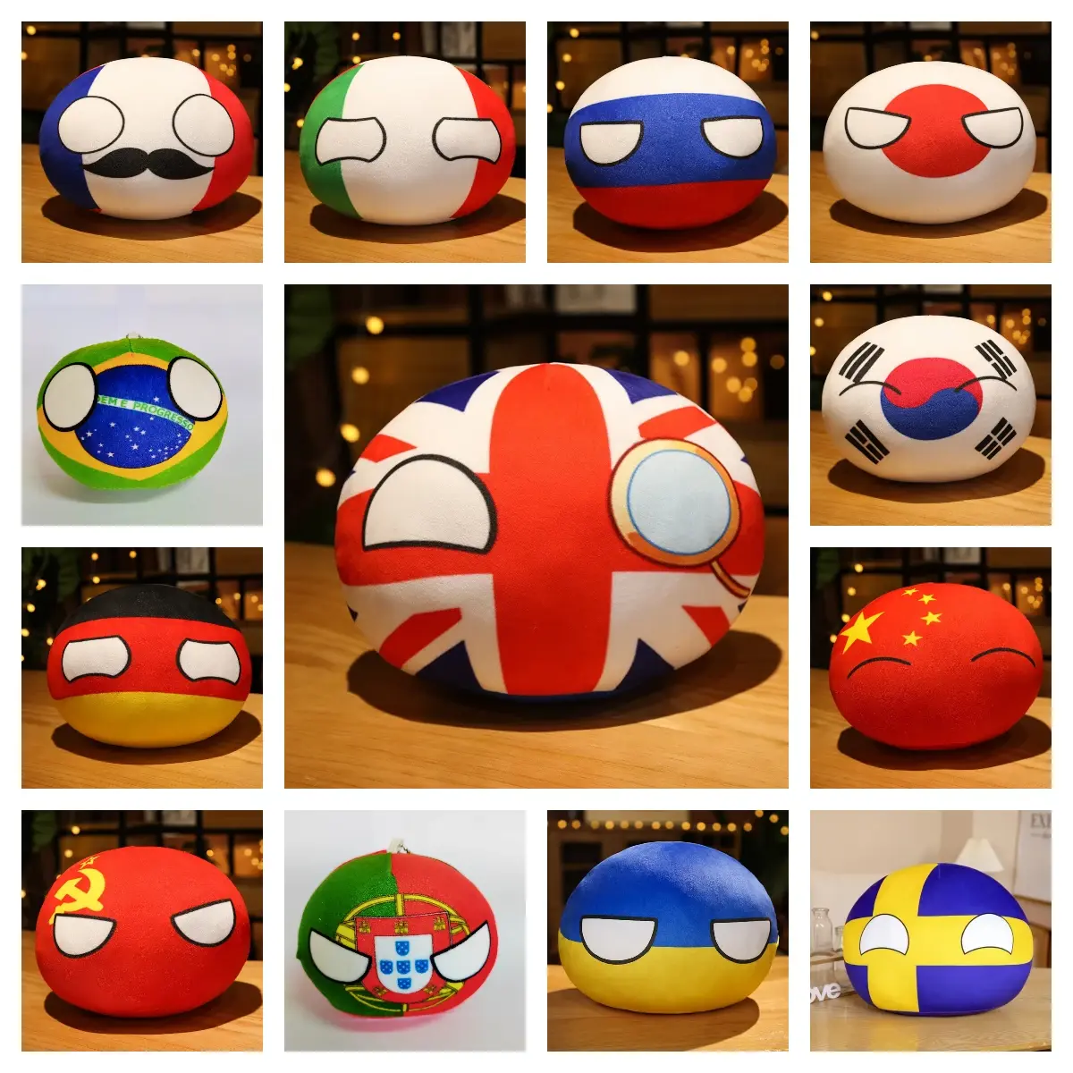 20/10cm The Republic of Honduras Plush Toy Countryball Stuffed Doll Pendant Home Decoration