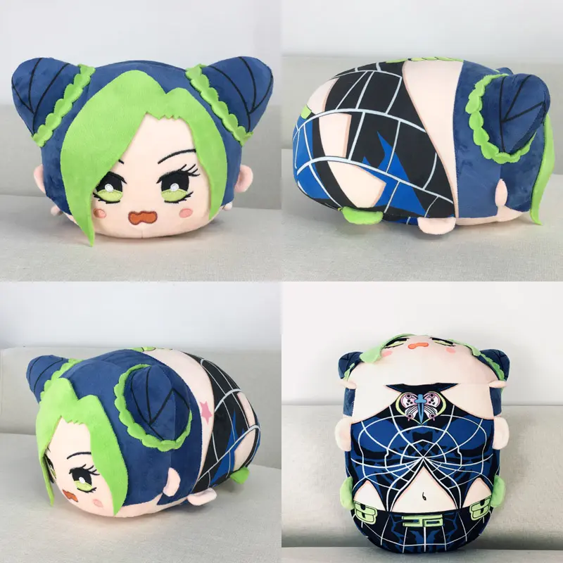 30cm Anime JoJos Bizarre Adventure Plush Pillow Cushion Jolyne Cujoh Kakyoin Noriaki Cosplay Stuffed Doll Fans Toy