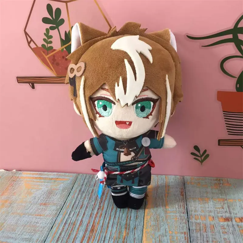 Game Anime Genshin Impact Plush Doll Toy 20cm Thoma Gorou Cosplay Cute Soft Stuffed Pillow Kids Gift
