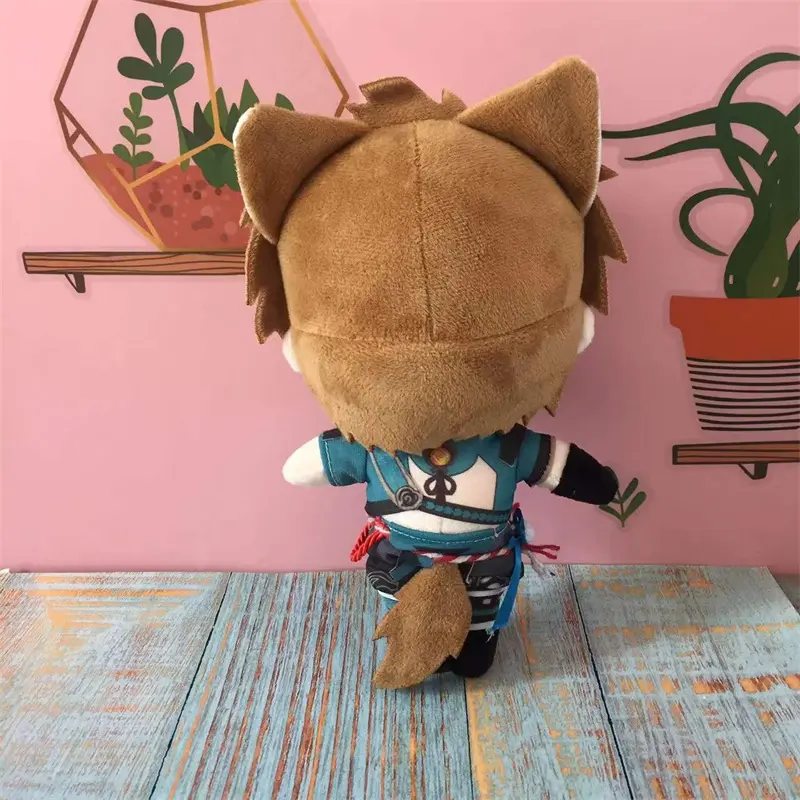 Game Anime Genshin Impact Plush Doll Toy 20cm Thoma Gorou Cosplay Cute Soft Stuffed Pillow Kids Gift