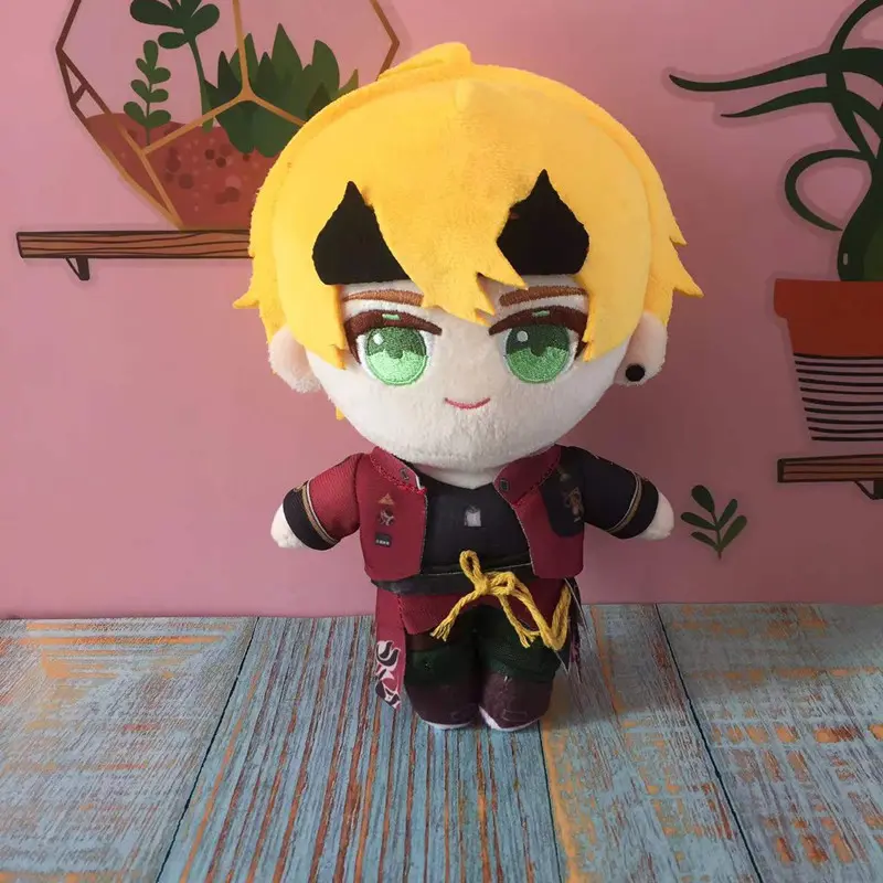 Game Anime Genshin Impact Plush Doll Toy 20cm Thoma Gorou Cosplay Cute Soft Stuffed Pillow Kids Gift