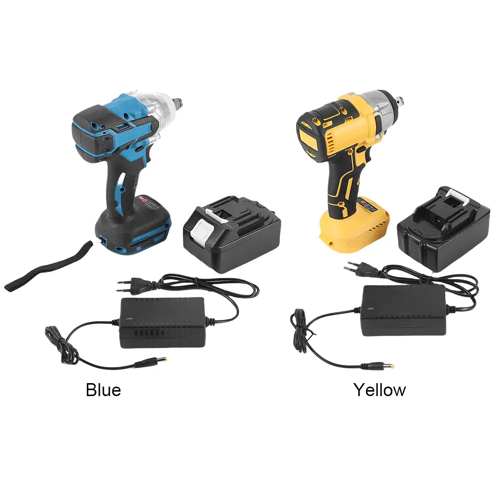 For 21V Makita Battery 520Nm Cordless Impact Wrench W/ Battery and Charge Brushless Electric Wrench Hand Drill Socket Power Tool