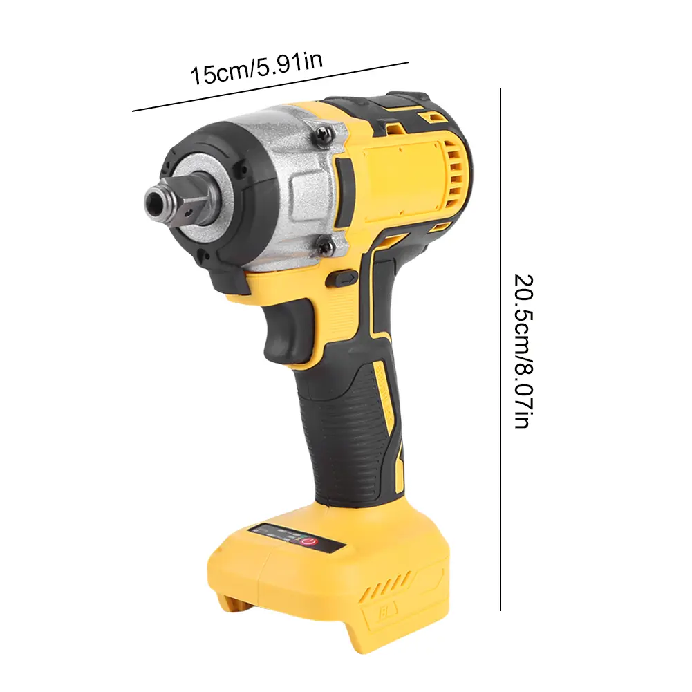 For 21V Makita Battery 520Nm Cordless Impact Wrench W/ Battery and Charge Brushless Electric Wrench Hand Drill Socket Power Tool