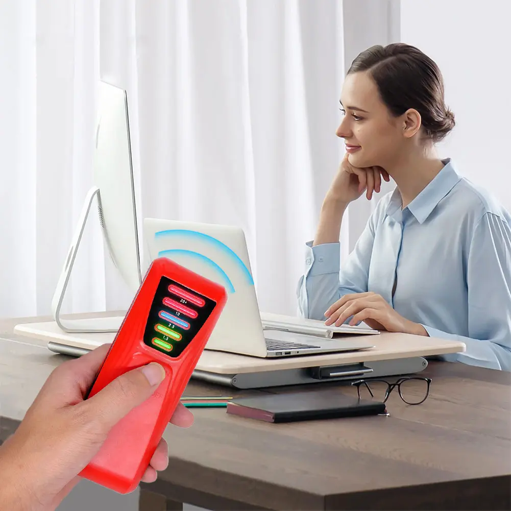 EMF Meter Electrical EMF Detector with LED Light Paranormal Investigation Equipment Battery Powered for Industrial Construction
