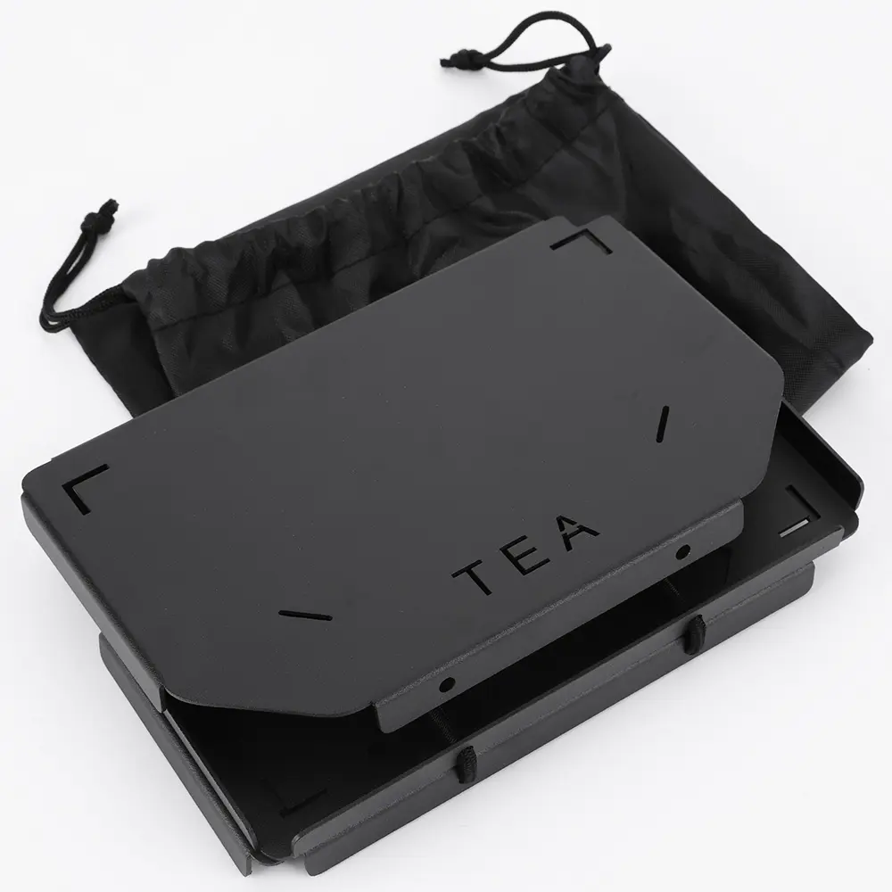 Folding Table Top Heavy Duty Table Board Plate Metal Mini Shelf Aluminum Alloy Suitable for Stanley Lunch Box9.4L