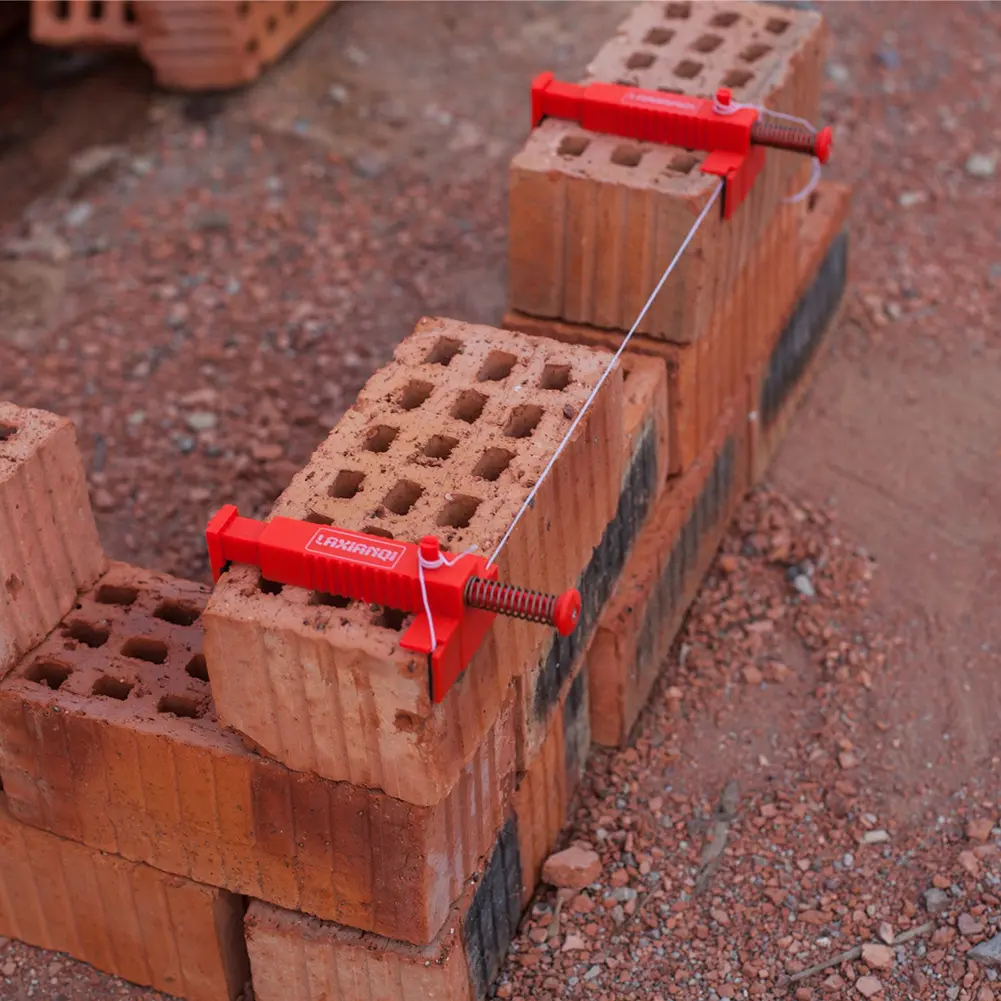 2pcs  Bricklaying Wire Drawer Plastic Stainless Steel Engineering Bricklaying Fixer Building Brickwork Accessories