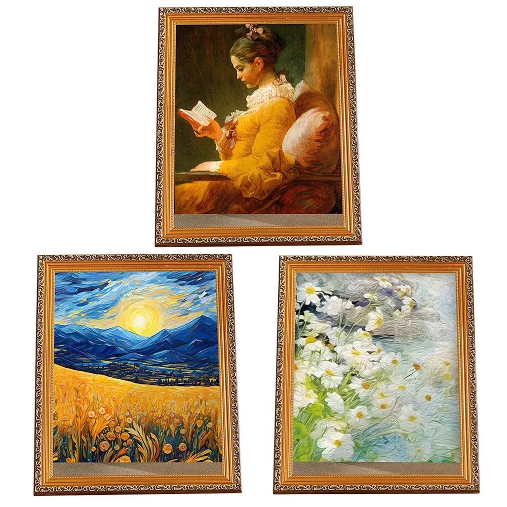 New Oil Painting Cat Nest 3D Oil Painting Cat Bed Decorative Scratch Board Sleeping Bed Scratching Board Cat Cave for Home Decor