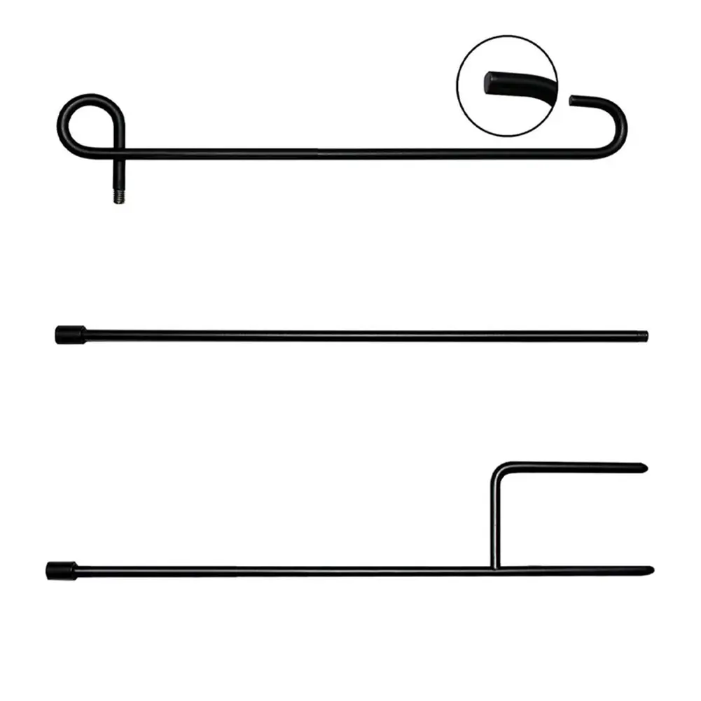 Garden Flag Stand Garden Flag Pole Holder with Clip and Stopper Yard Flag Holder Metal Garden Flag Pole for Garden Decor