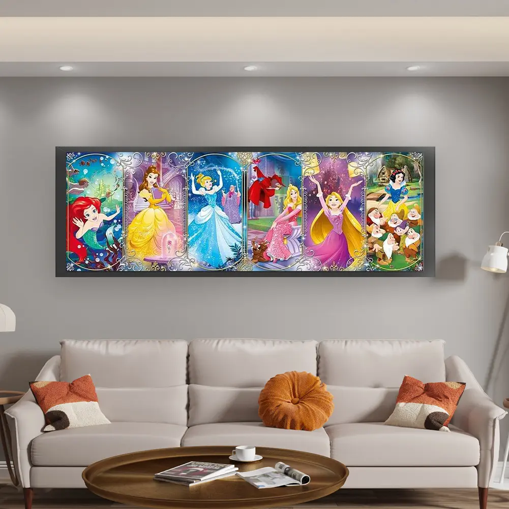 Cartoon Cross Stitch Kit Art Full Embroidery Eco-cotton Thread Needlework 11CT Printed DIY Cross Stitch Complete Kits Home Decor