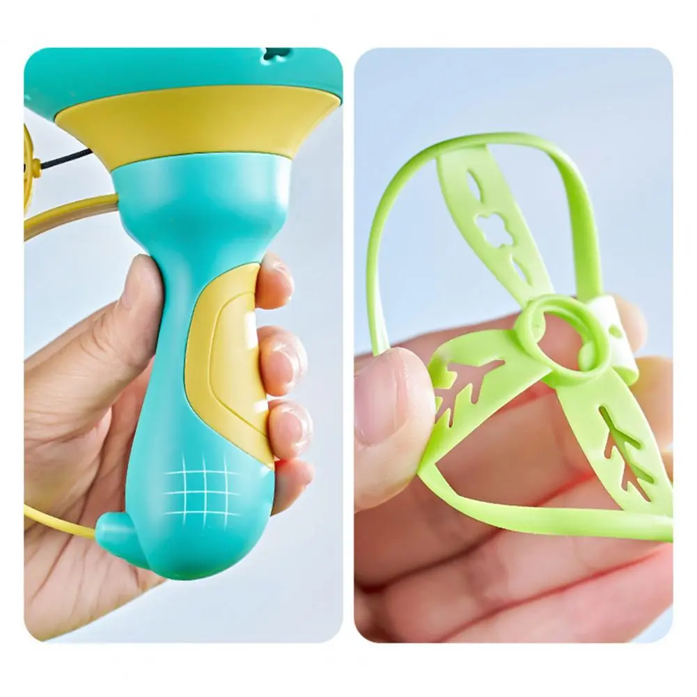 Air Ejectio Launcher Outdoor Toy Soaring Ejection Flying Disc Saucer Handle Launcher Jump Sport Game Education Toy for Children