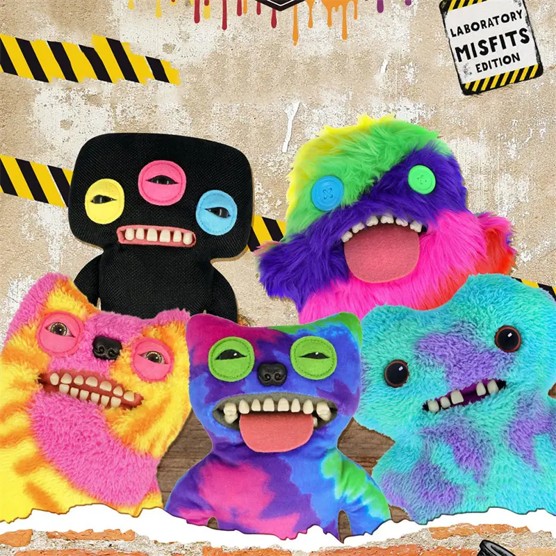 22cm Original For Fuggler Plush Toys Funny Tooth Monster Annoyed Alien Crazy Rabbit Mcgoo Wide-Eyed Monster Peluche Dolls Gifts