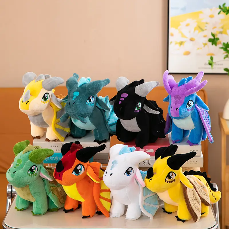New Fire Dragon Plush Toy Wings Of Fire Dragon Cute Plush Toy Trendy Plush Ornament For Collection And Christmas Gift Giving