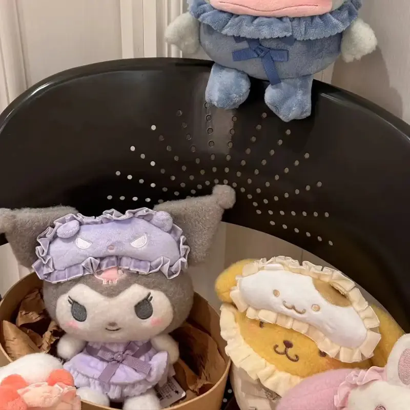 Melody Cinnamoroll Pajamas and Accessories Plush Keychain Dolls Cartoon Backpack Pendant Accessories Kids Girls Gifts Toy