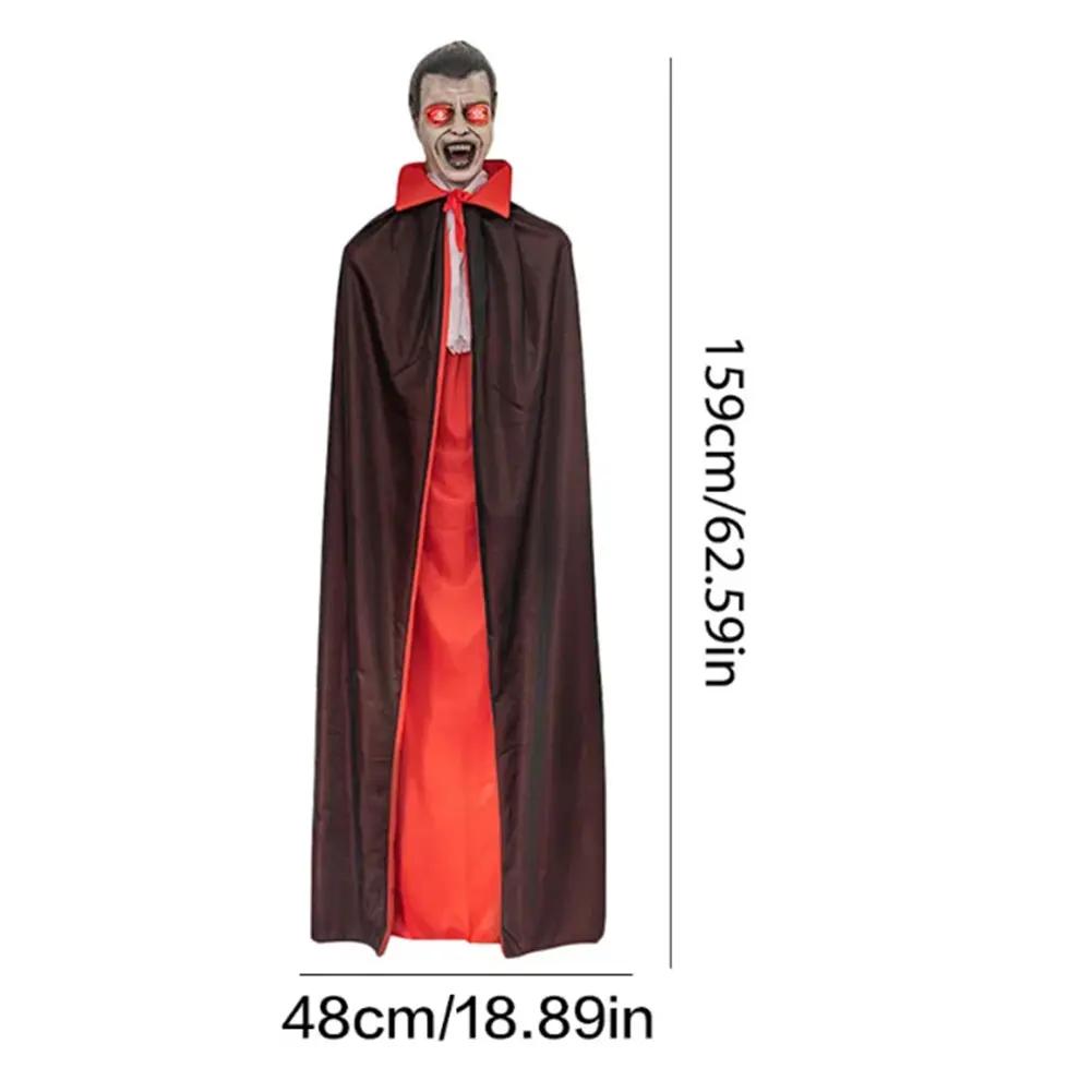 Halloween Horror Vampire Decoration Voice-Activated Eyes Glowing Vampire Scary Vampire House Bar Party Scene Decoration
