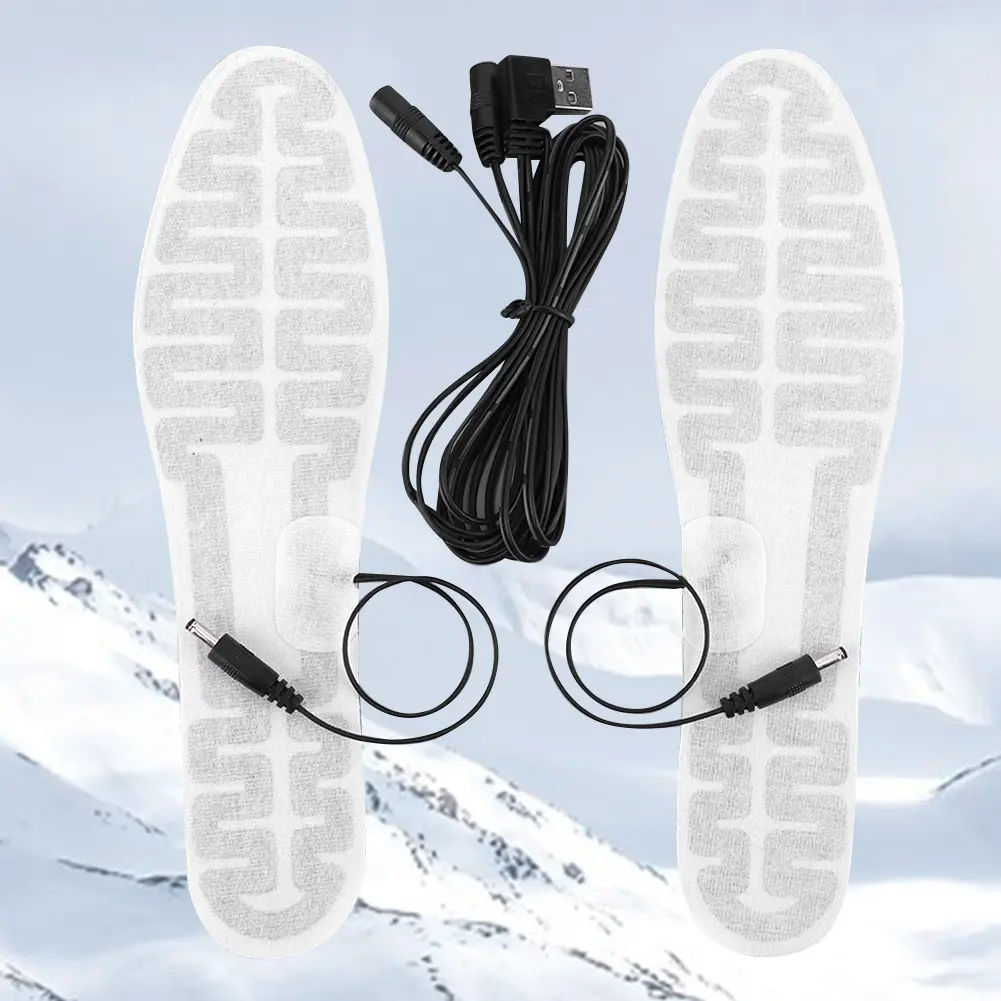 USB Heated Shoe Insoles Foot Warmer Film Electric Foot Warming Pad Winter Warm Insoles for Men and Women