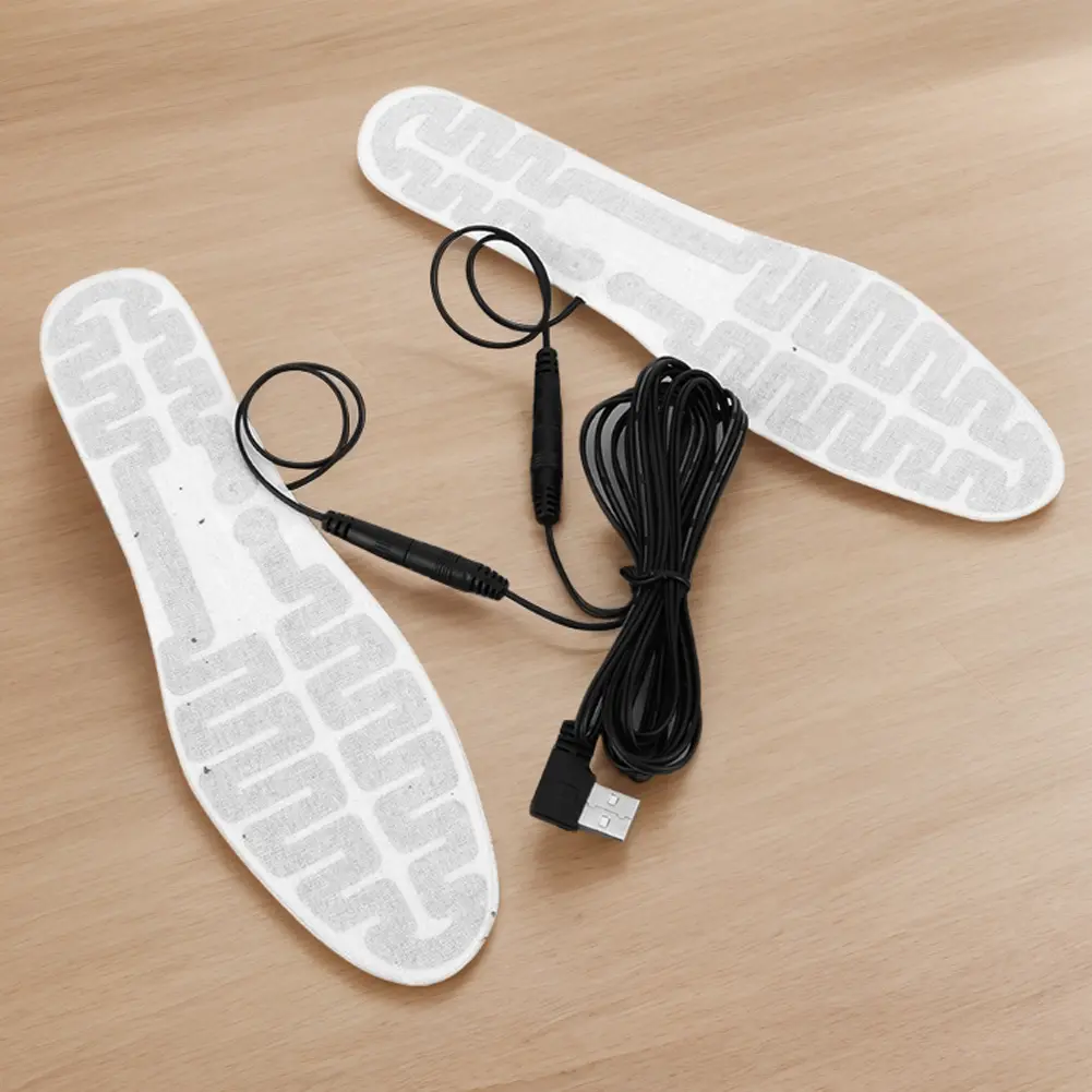 USB Heated Shoe Insoles Foot Warmer Film Electric Foot Warming Pad Winter Warm Insoles for Men and Women