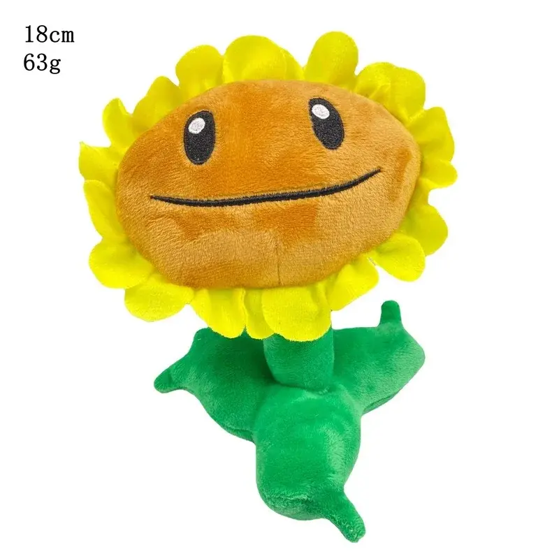 1pcs Plants vs Zombies Plush Toys 13-20cm PVZ Plants Peashooter SunFlower Plush Stuffed Toys Soft Toy Gifts for Children Kids