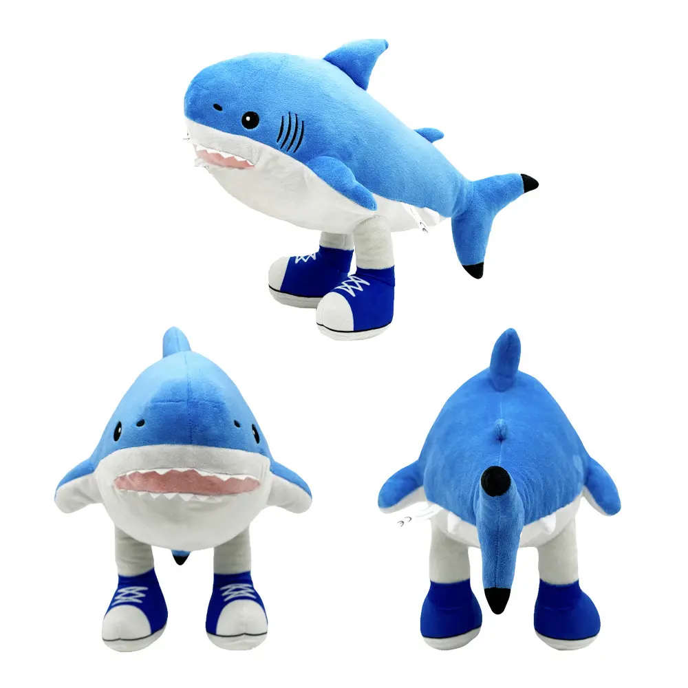 30cm Italian Brainrot Tralalero Tralala Plush Doll Anime Stuffed Soft Cushion Pillow Peripheral Toy Fans Custom Gift