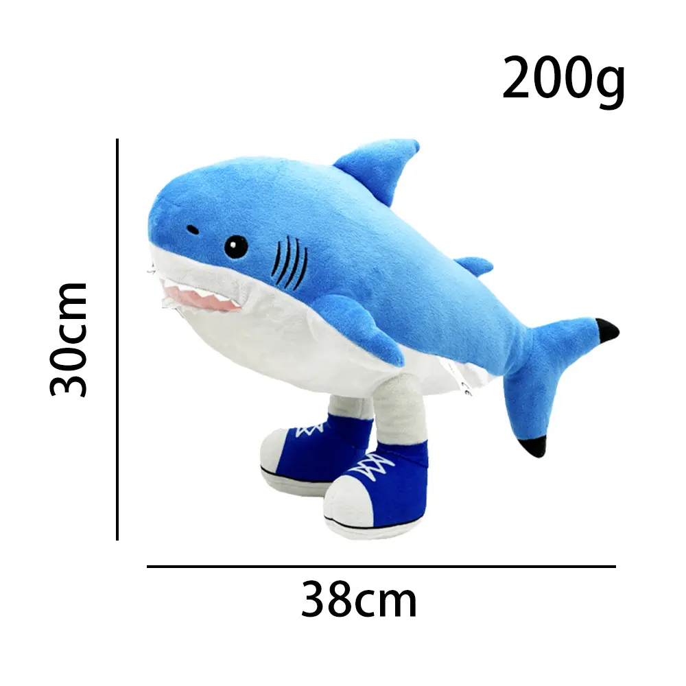30cm Italian Brainrot Tralalero Tralala Plush Doll Anime Stuffed Soft Cushion Pillow Peripheral Toy Fans Custom Gift