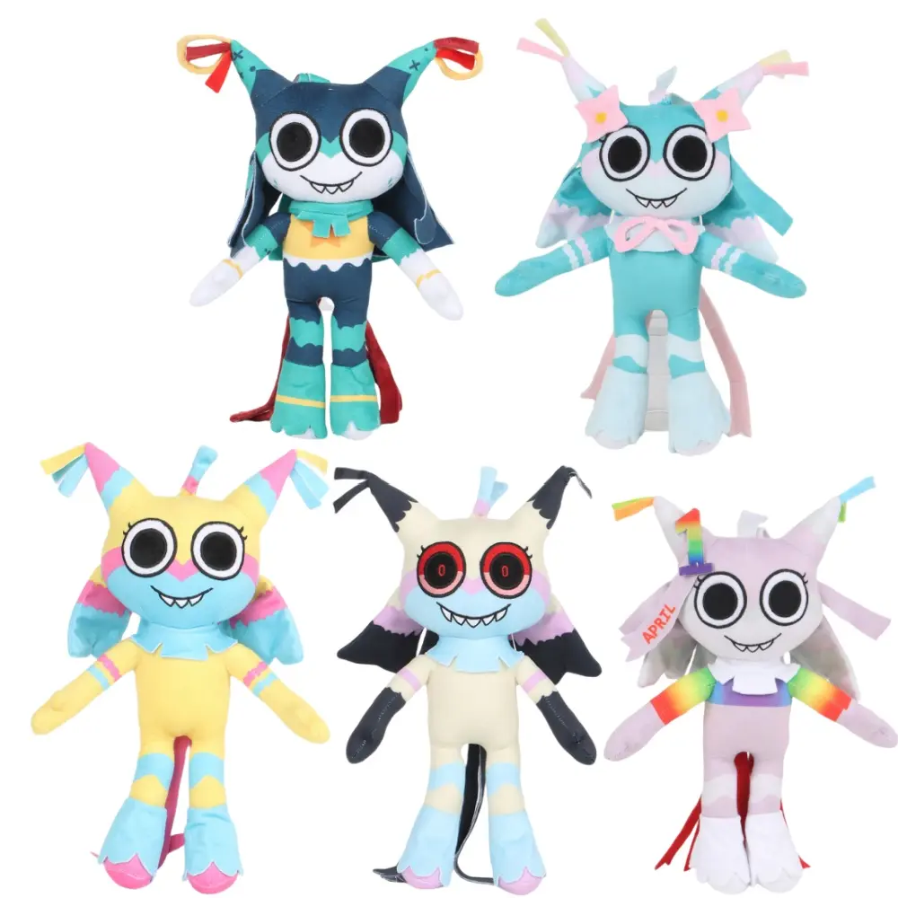 Dandy's World Bassie Plush Dandys World Silly Astro Plushie Cute Cosmo Stuffed Doll Room Decor Toy Kids Birthday Gift