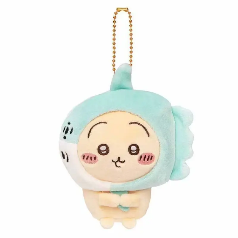 Miniso ‌Chiikawa Hachiware Creative Aquarium Flip Fish Shark Blue Whale High Beauty Plush Pendant Family Friend Holiday Toy Gift