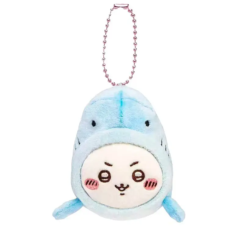 Miniso ‌Chiikawa Hachiware Creative Aquarium Flip Fish Shark Blue Whale High Beauty Plush Pendant Family Friend Holiday Toy Gift
