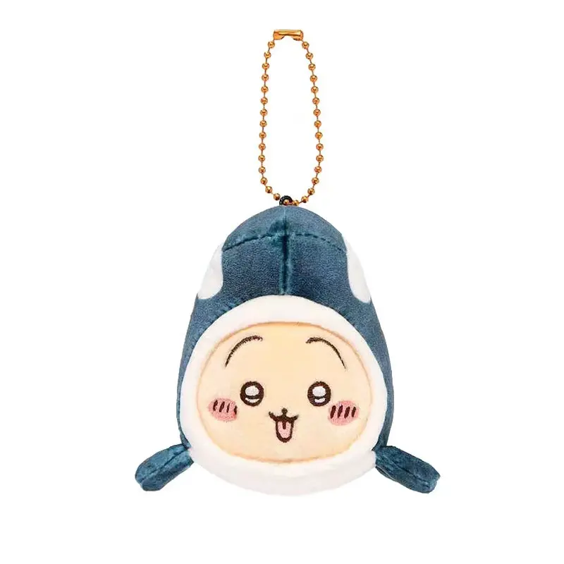 Miniso ‌Chiikawa Hachiware Creative Aquarium Flip Fish Shark Blue Whale High Beauty Plush Pendant Family Friend Holiday Toy Gift