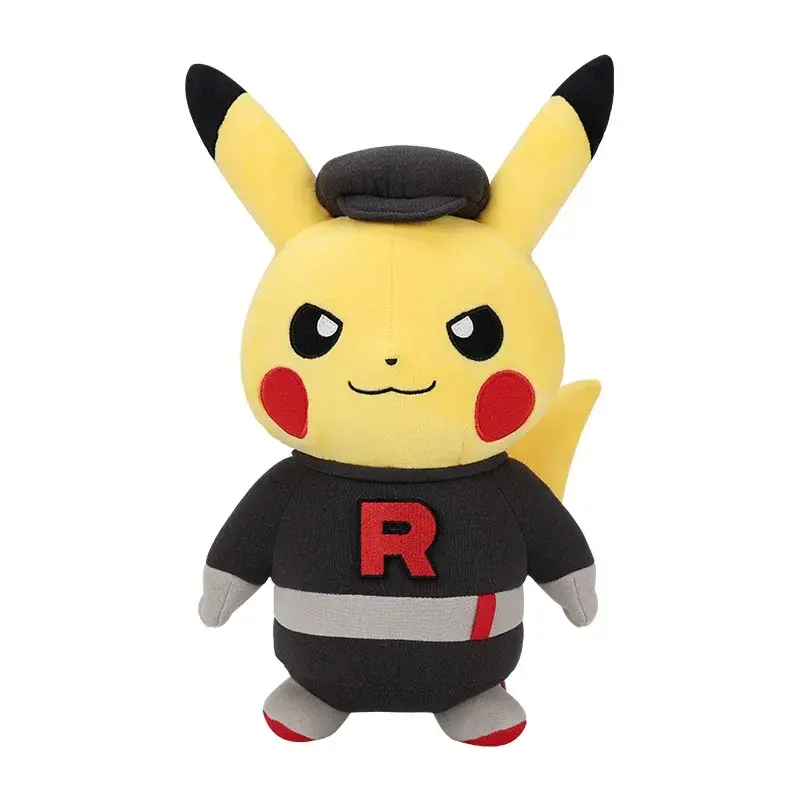 30cm Pokemon Villain Costume Pikachu Anime Plush Toy Team Flare Rocket Skull Galactic New Style Cute Plushies Decor Xmas Gifts