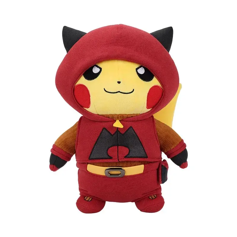 30cm Pokemon Villain Costume Pikachu Anime Plush Toy Team Flare Rocket Skull Galactic New Style Cute Plushies Decor Xmas Gifts