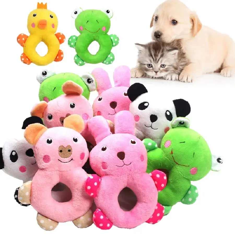 Pet Supplies Puppy Teddy Plush Circular Toy Cute Teeth Grinding Puzzle Cleaning