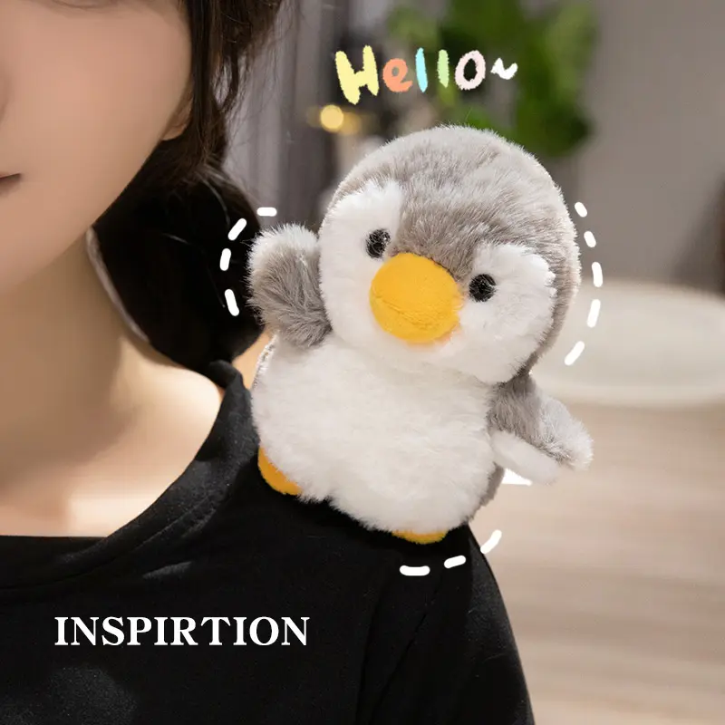 Animals Plush Toys With Magnets Can Stand On Your Shoulder Cartoon Stuffed Dolls Birthday Gifts School Party Bag Accessories