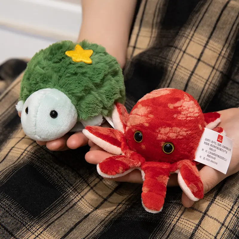 Animals Plush Toys With Magnets Can Stand On Your Shoulder Cartoon Stuffed Dolls Birthday Gifts School Party Bag Accessories