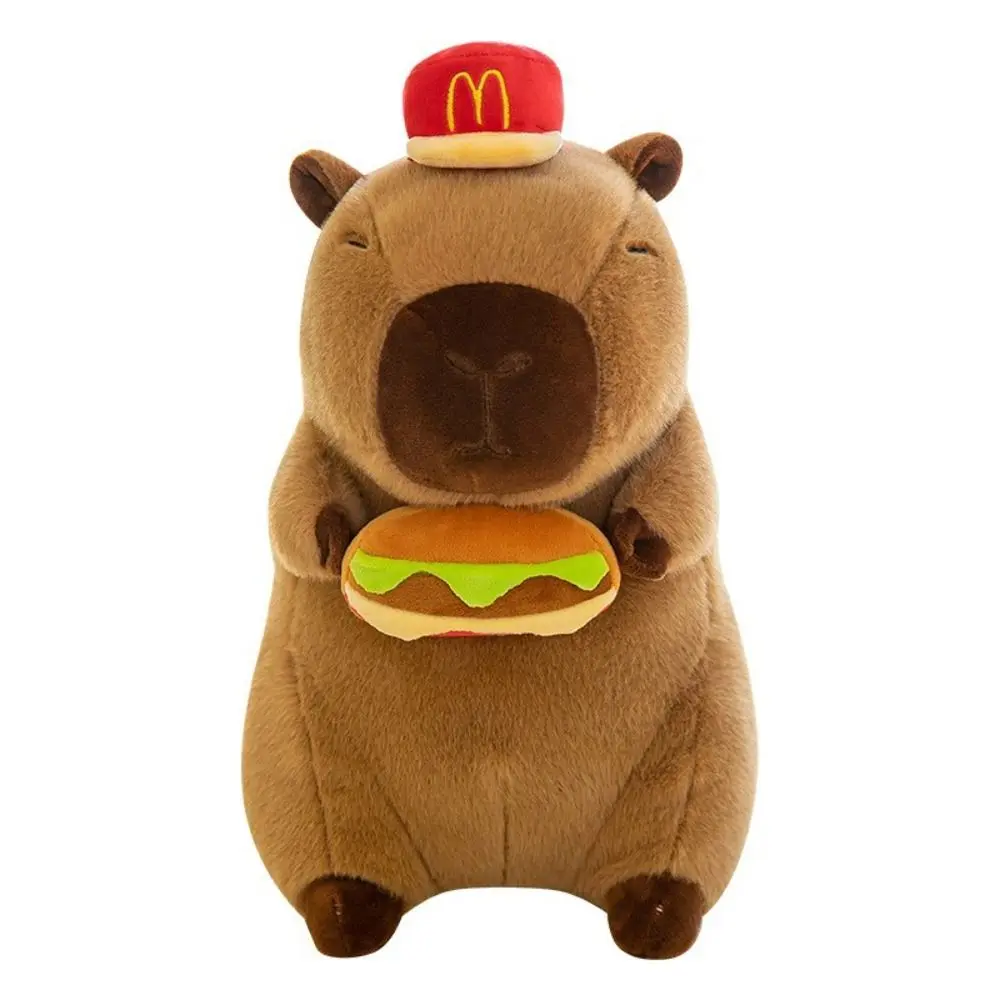 Capybara Hamburg Capybara Plush Toys Simulation Cloth Doll Capibara Anime Fluffty Toy 30cm/40cm Soft Capybara Plush Doll