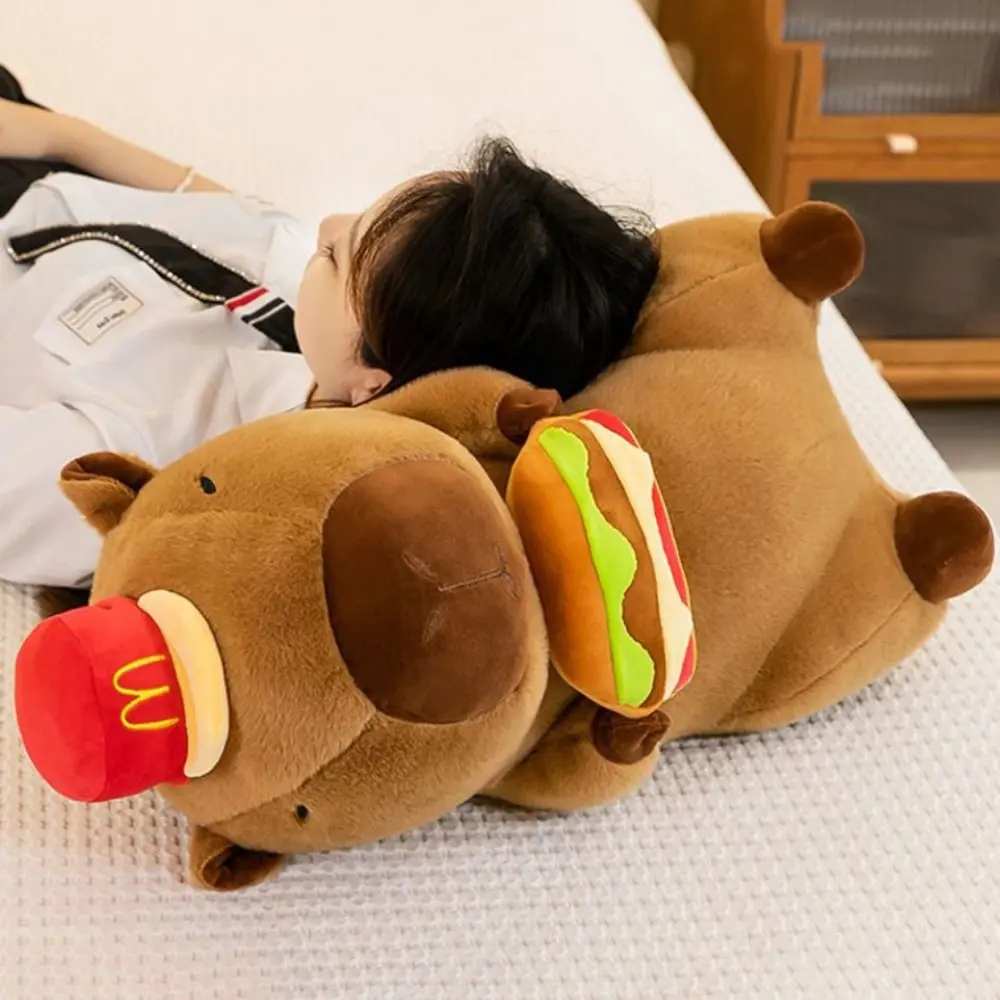 Capybara Hamburg Capybara Plush Toys Simulation Cloth Doll Capibara Anime Fluffty Toy 30cm/40cm Soft Capybara Plush Doll