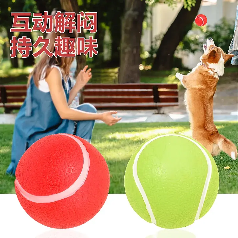 Dogs Interactive Toys Soft TPR Dog Toys for Small Dogs Pet Teeth Cleaning Bite Resistance Squeaky Dog Ball Toy