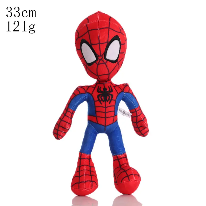 Anime Movied Avengersed Animated 30cm Marvel Spider-Man Plush Toy d Cartoon Character Eco-Friendly PP Cotton Stuffed Doll Gifts
