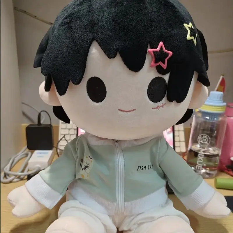 Anime Cute One Piece Luffy 40CM Sitting Cotton Doll Sofa Pillow Girls Bedroom Ornaments Cartoon Decoration Children's Toy Gift