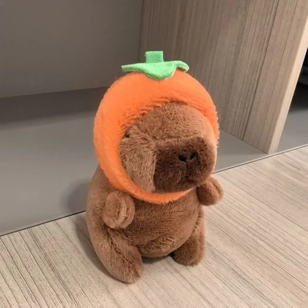 Toy Cartoon Capybara Simulation Capybara Pendant Multicolor Plush Capybara Keychain Accessories Stuffed Animals