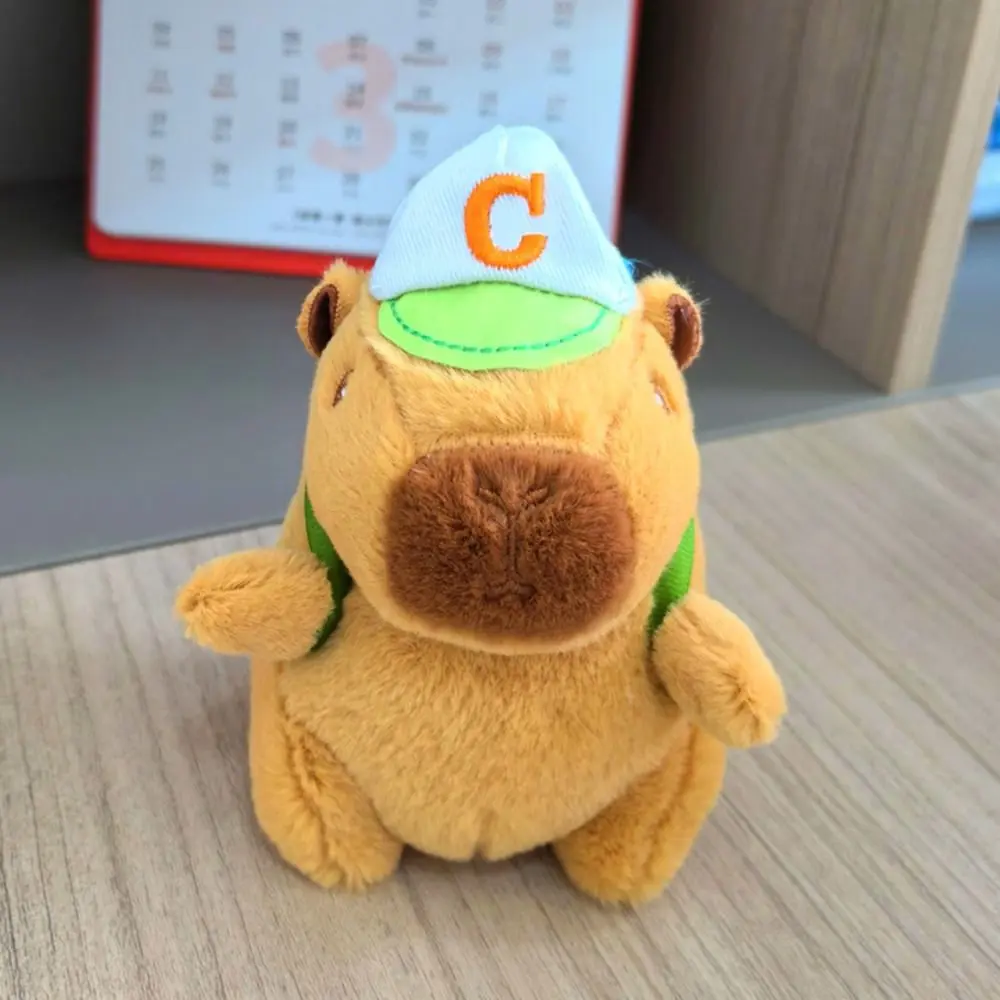 Toy Cartoon Capybara Simulation Capybara Pendant Multicolor Plush Capybara Keychain Accessories Stuffed Animals