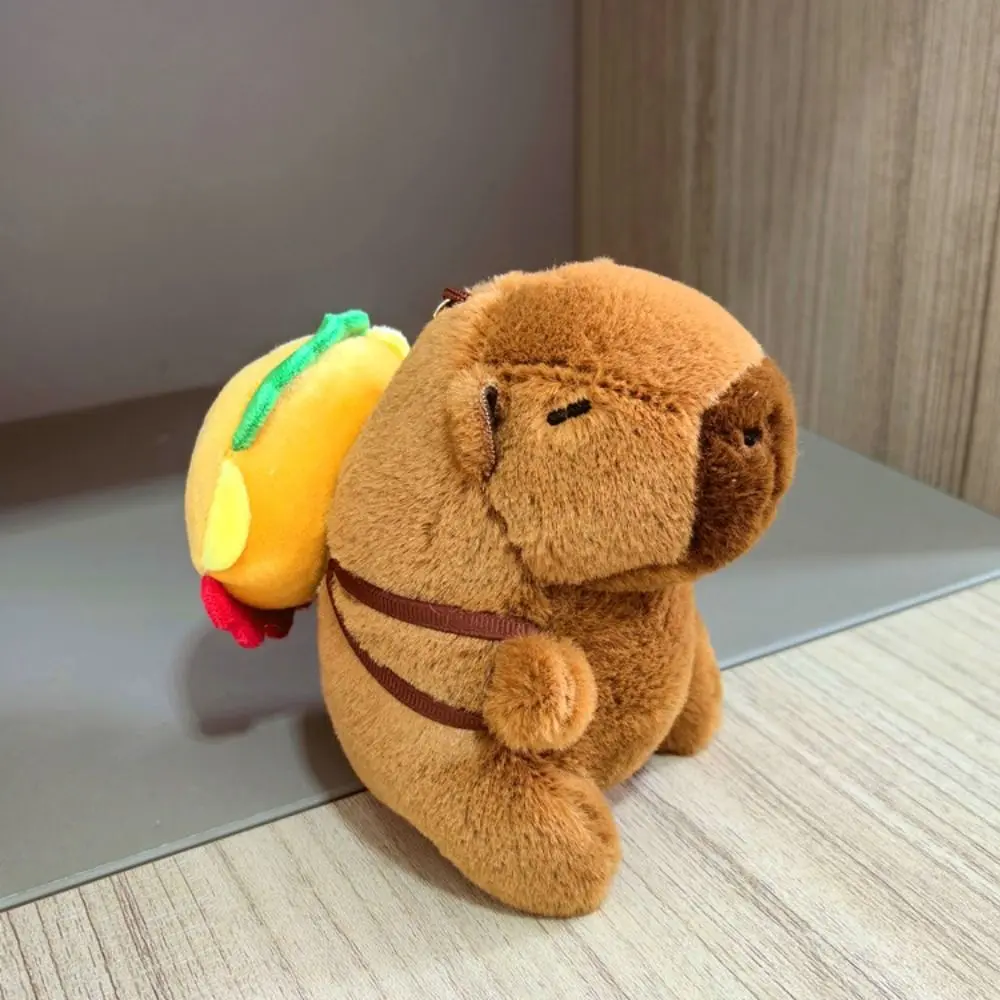 Toy Cartoon Capybara Simulation Capybara Pendant Multicolor Plush Capybara Keychain Accessories Stuffed Animals