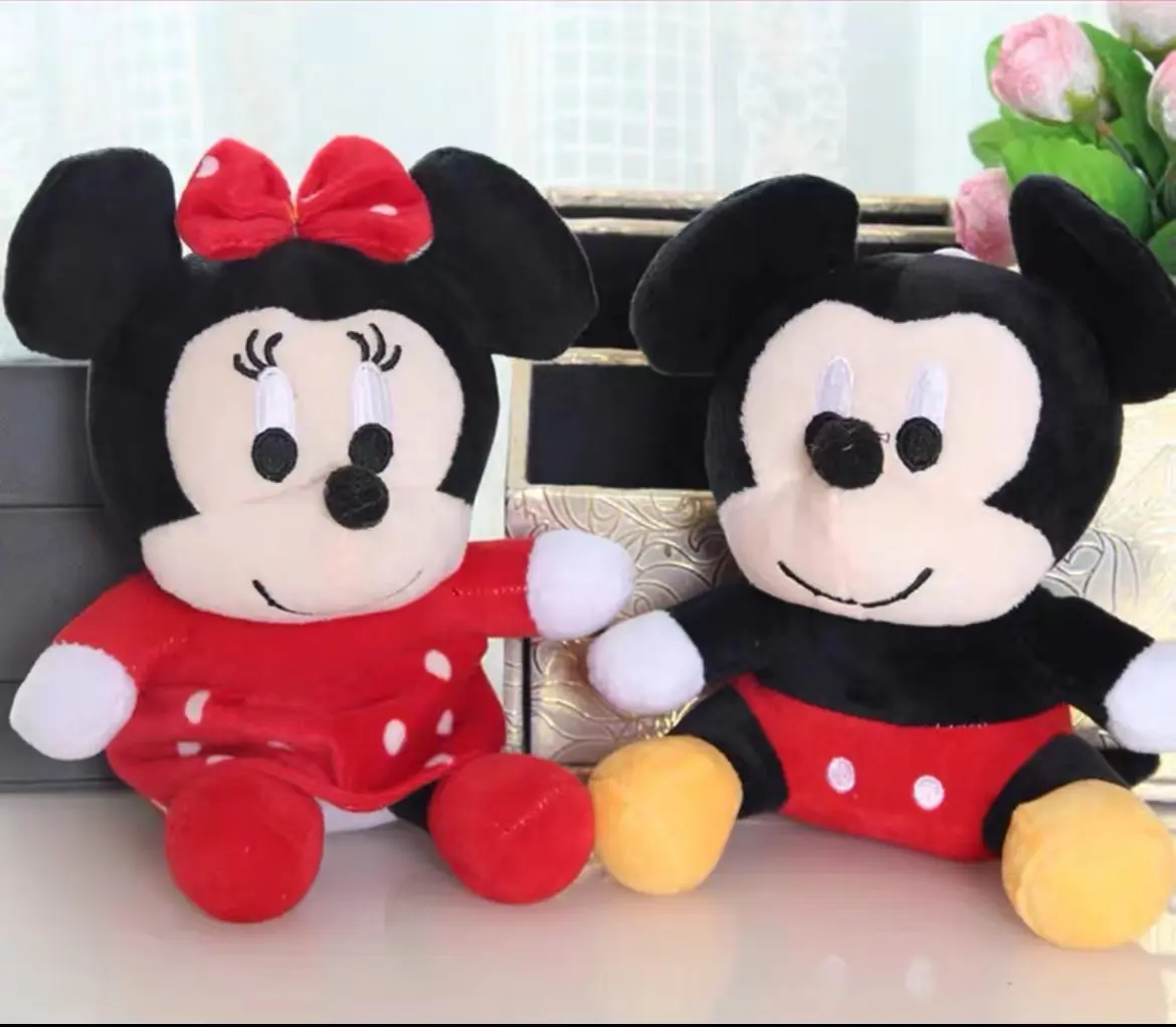 Mini Disney Mickey Mouse Minnie Mouse Plush Toys Kawaii Mickey Plush Doll Cartoon Anime Elf Stuffed Doll Birthday Gift For Girls