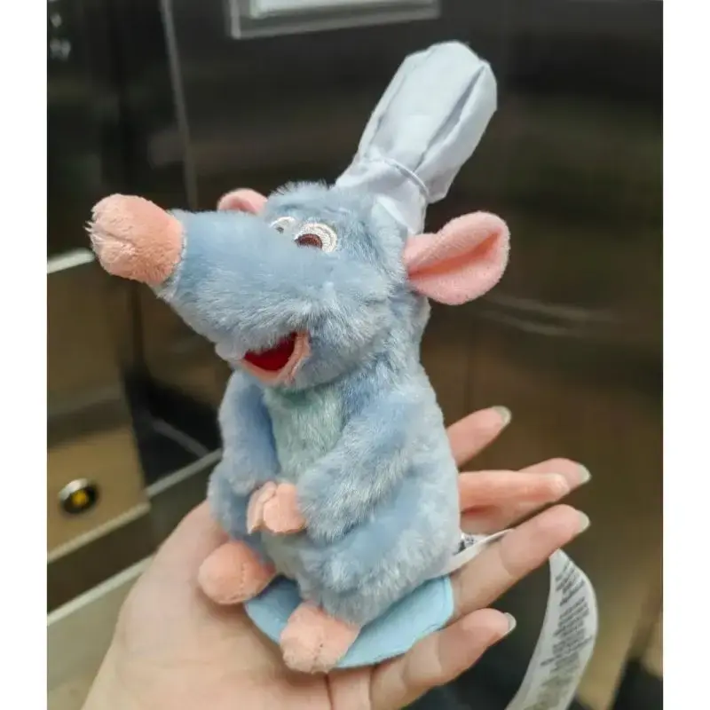 Ratatouille Mouse Remy Stuffed Animal Plush Shoulder Magnet Toy with Hairband Birthday Gift for Girls Boys Fans