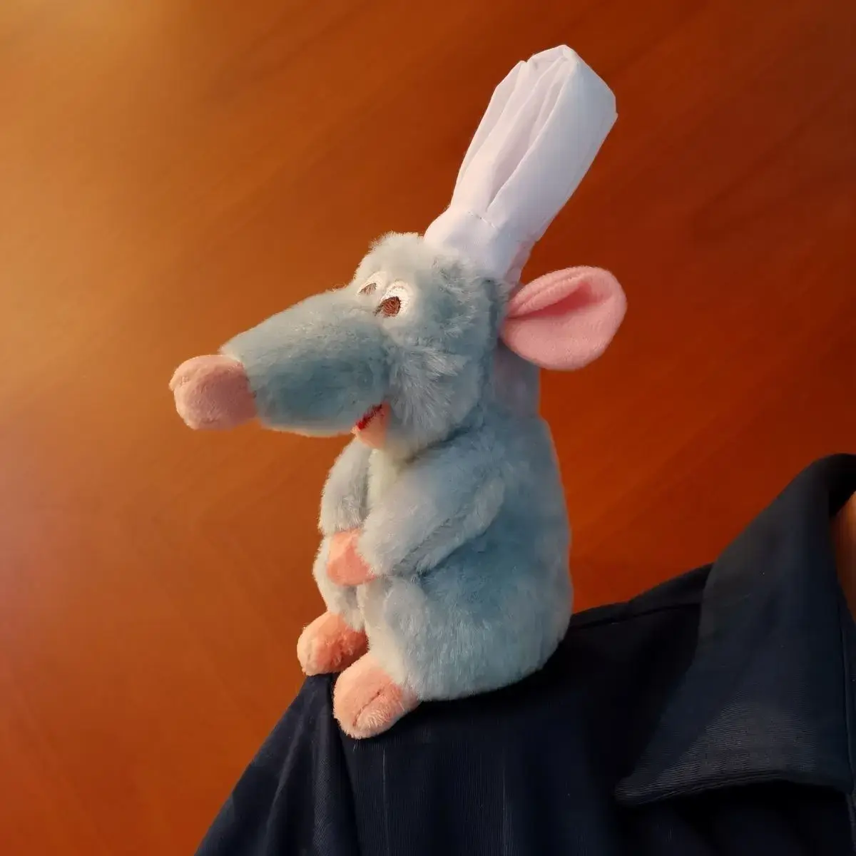 Ratatouille Mouse Remy Stuffed Animal Plush Shoulder Magnet Toy with Hairband Birthday Gift for Girls Boys Fans