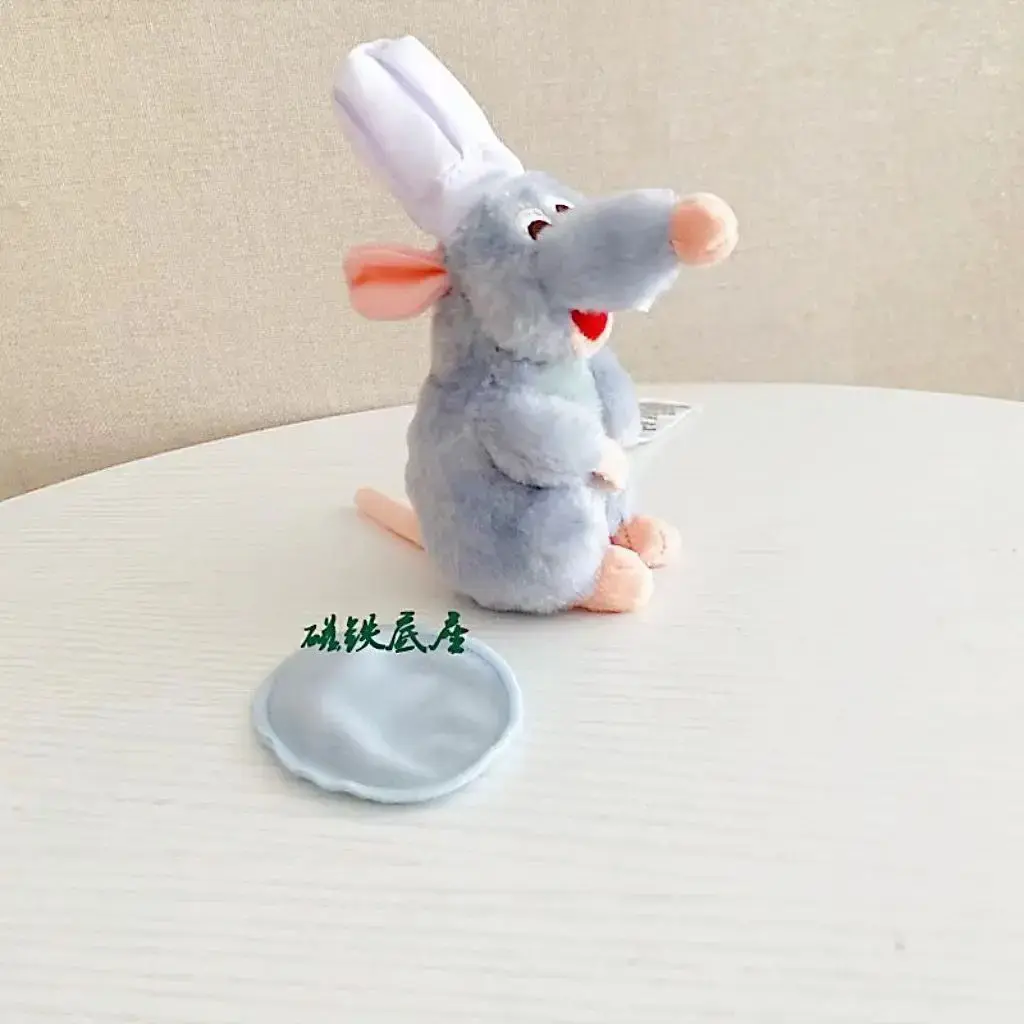 Ratatouille Mouse Remy Stuffed Animal Plush Shoulder Magnet Toy with Hairband Birthday Gift for Girls Boys Fans