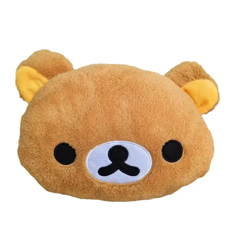 New Cute Rilakkuma Plush Warm Hand Pillow Cartoon Bear Peluche Stuffed Toy Soft Cushion Birthday Gift