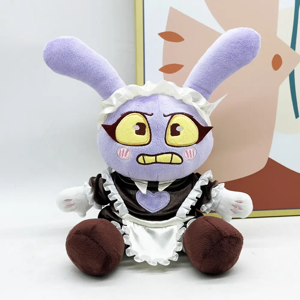 Maid Jax Plush Dolls Cotton Rabbit Doll Gaming Peripherals Male Doll Soft Doll Cute Room Decoration Toys Kids Birthday Gifts