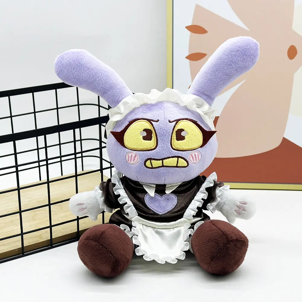 Maid Jax Plush Dolls Cotton Rabbit Doll Gaming Peripherals Male Doll Soft Doll Cute Room Decoration Toys Kids Birthday Gifts