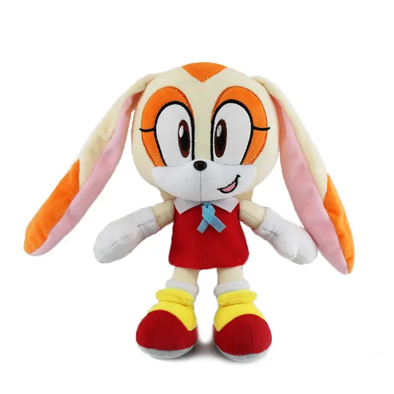 New Super Hedgehog Cream The Rabbit Shadow Dr. Eggman Tails Amy Rose Game Accessories Kawaii Plush Toy Pendant Girl Gift